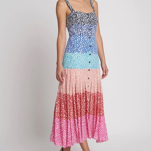 Saloni Karen Midi Dress | Size 2 - Picture 1 of 3